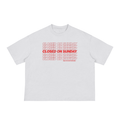 closed,sunday,women,men,tees