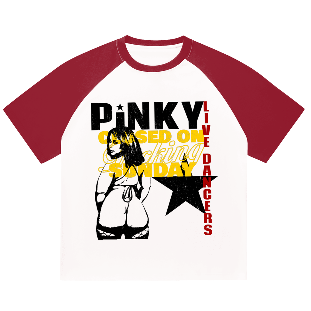 Closed PINKY Raglan Tee
